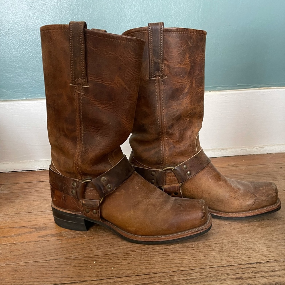 Frye harness boots